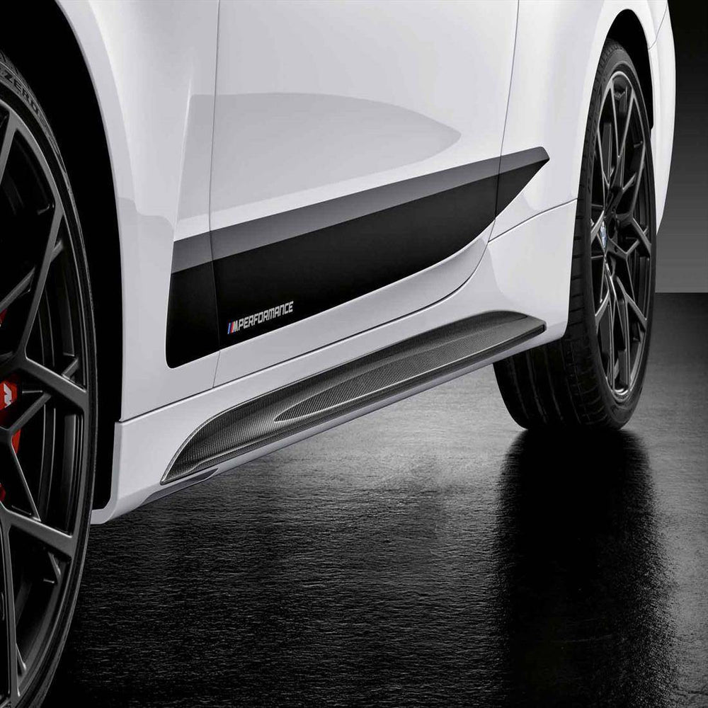 M Performance Carbon Fibre Side Skirt Attachments for BMW 4 Series (2020+, G22) - AUTOID - Side Skirts & Winglets - BMW M Performance