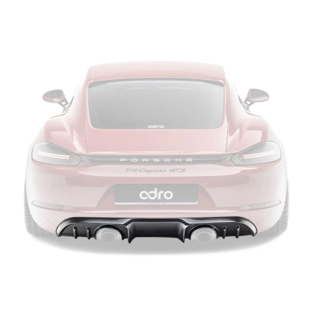 Porsche 718 Pre - Preg Carbon Fibre Rear Diffuser by ADRO - AUTOID - Rear Diffusers - Adro