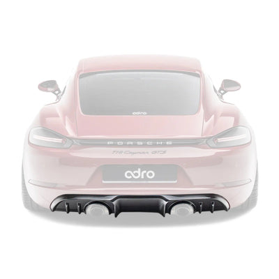 Porsche 718 Pre - Preg Carbon Fibre Rear Diffuser by ADRO - AUTOID - Rear Diffusers - Adro