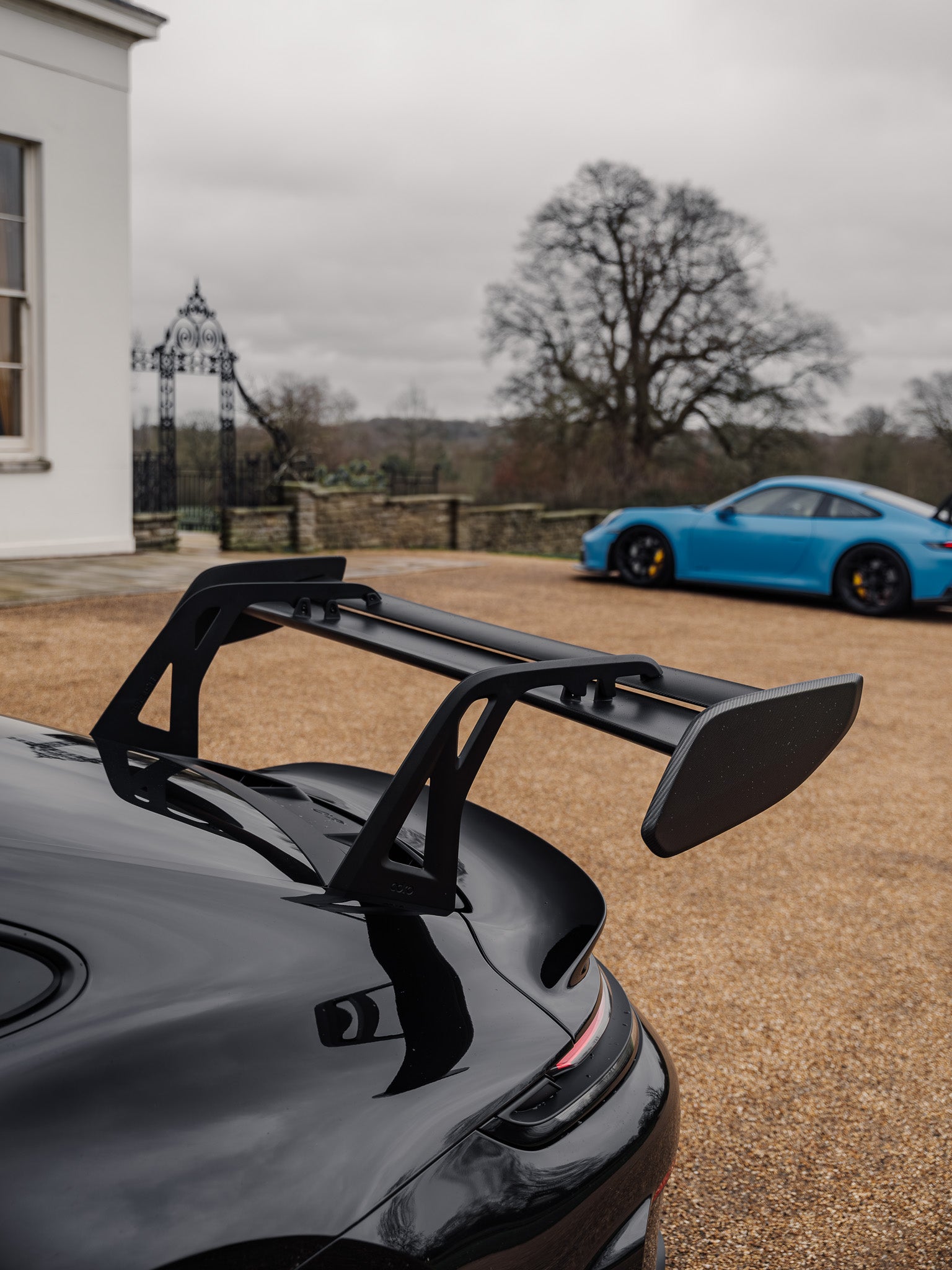 Adro Porsche 992.1 / 992.2 GT3 Pre-Preg Carbon Fibre AT-P Swan Neck Rear Wing by Adro Rear Wings AUTOID®