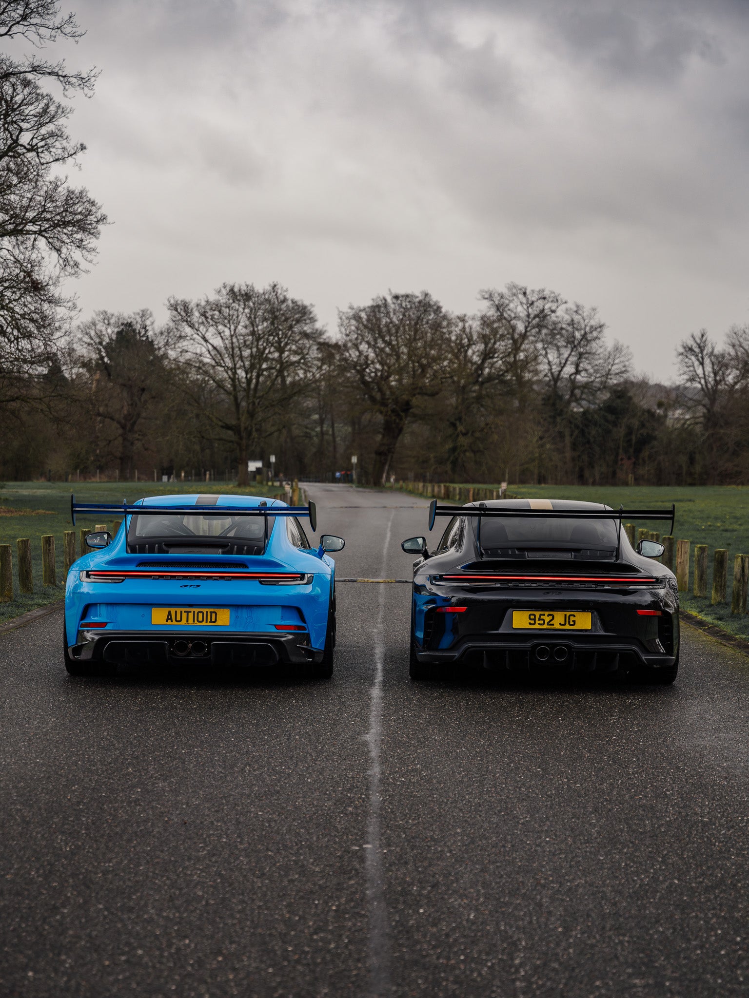 Adro Porsche 992.1 / 992.2 GT3 Pre-Preg Carbon Fibre AT-P Swan Neck Rear Wing by Adro Rear Wings AUTOID®