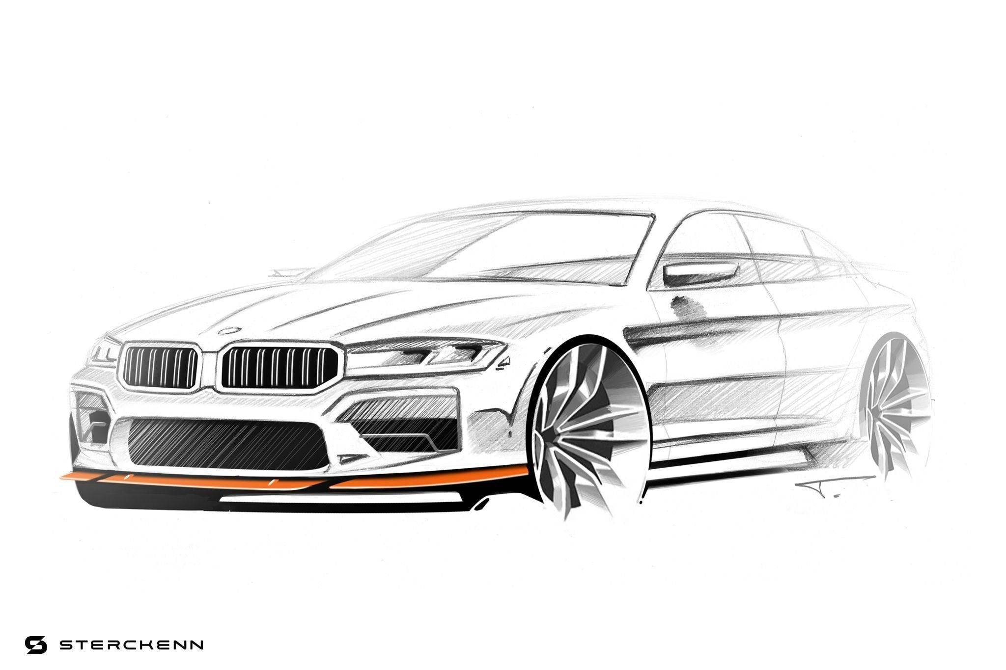 BMW M5 F90 LCI Carbon Fibre Front Lip by Sterckenn (2020+) - AUTOID - Front Lips & Splitters - Sterckenn