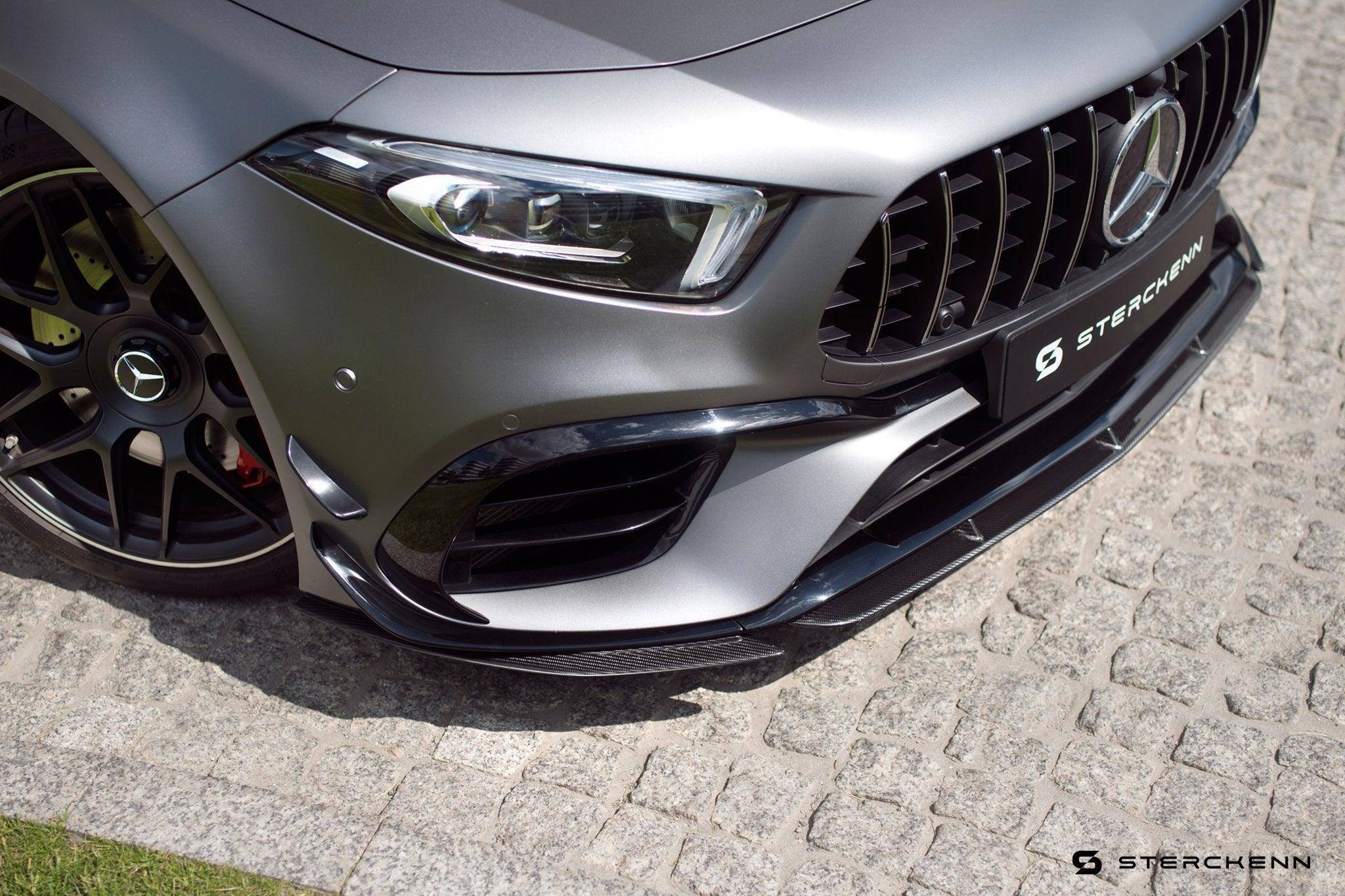 Mercedes A45 AMG W177 Carbon Fibre Front Lip by Sterckenn (2020+) - AUTOID - Front Lips & Splitters - Sterckenn