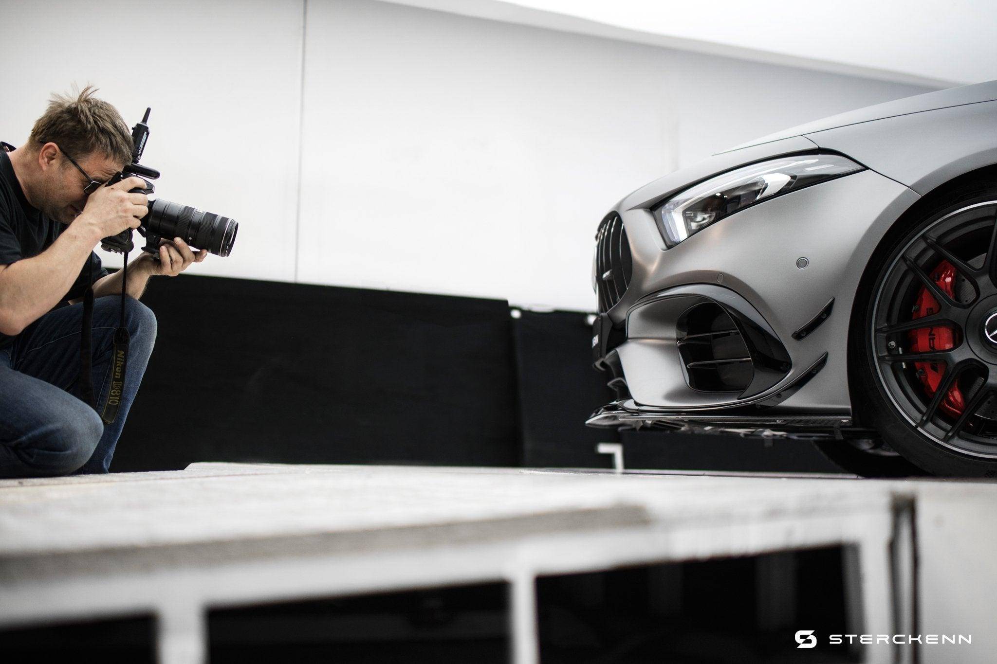 Mercedes A45 AMG W177 Carbon Fibre Front Lip by Sterckenn (2020+) - AUTOID - Front Lips & Splitters - Sterckenn