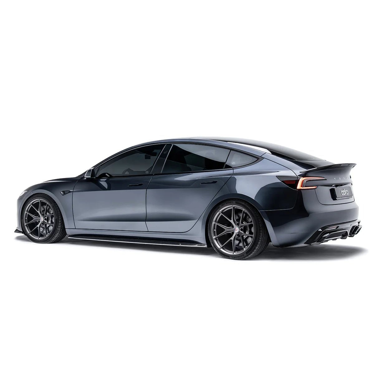 Tesla Model 3 Highland Carbon Fiber Side Skirt by Adro - AUTOID - Side Skirts & Winglets - Adro