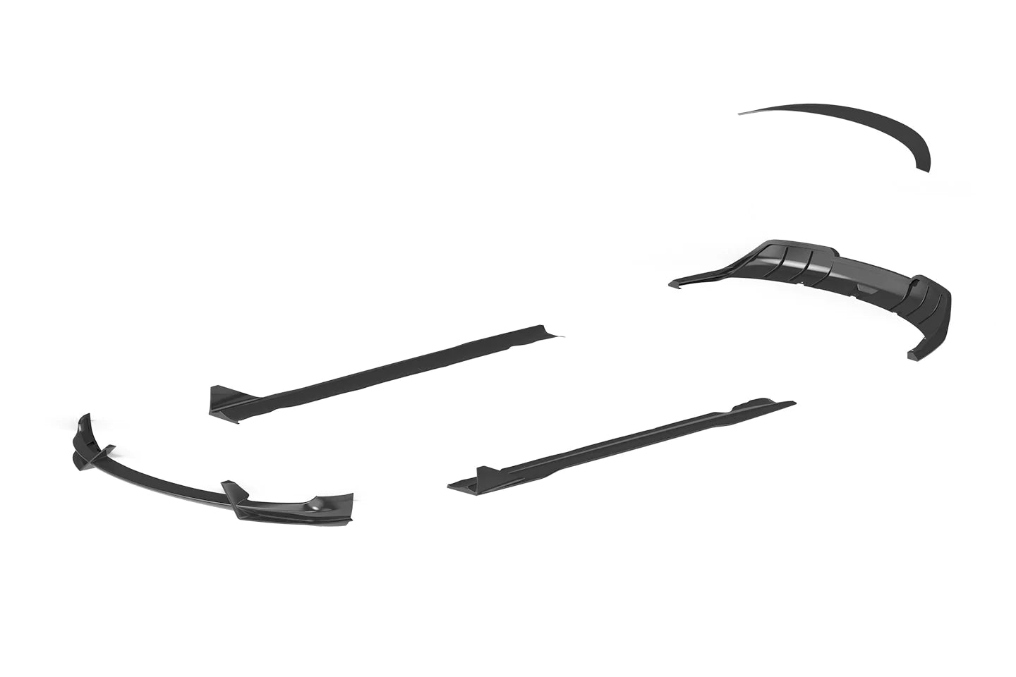 Tesla Model 3 Pre - Preg Carbon Fibre Front Splitter by Adro (2017+) - AUTOID - Front Lips & Splitters - Adro