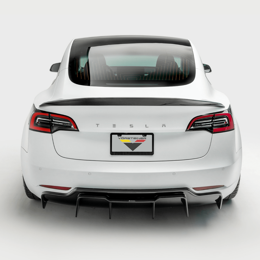 Tesla Model 3 Volta Aero Decklid Spoiler by Vorsteiner - AUTOID - Rear Spoilers - Vorsteiner