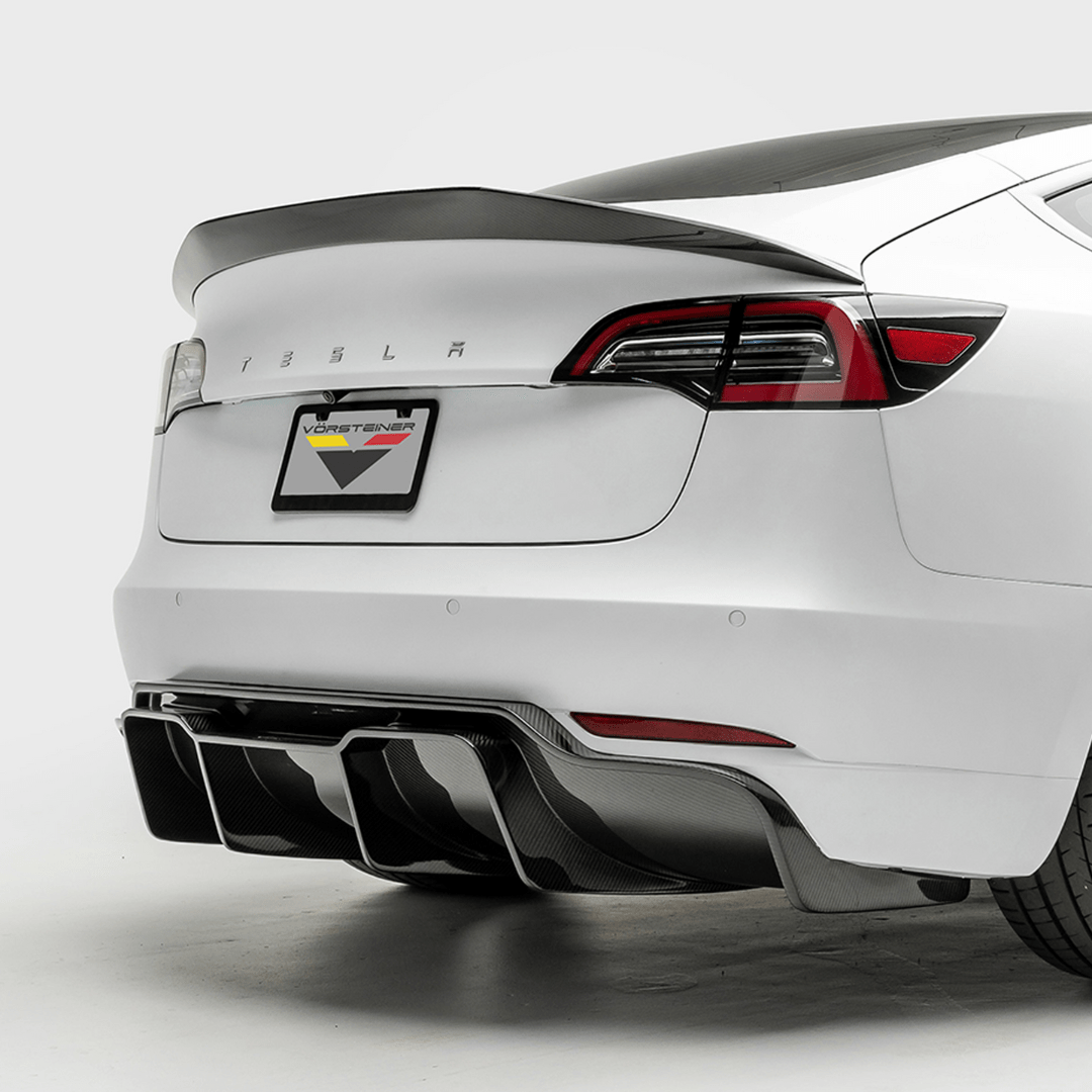 Tesla Model 3 Volta Aero Decklid Spoiler by Vorsteiner - AUTOID - Rear Spoilers - Vorsteiner