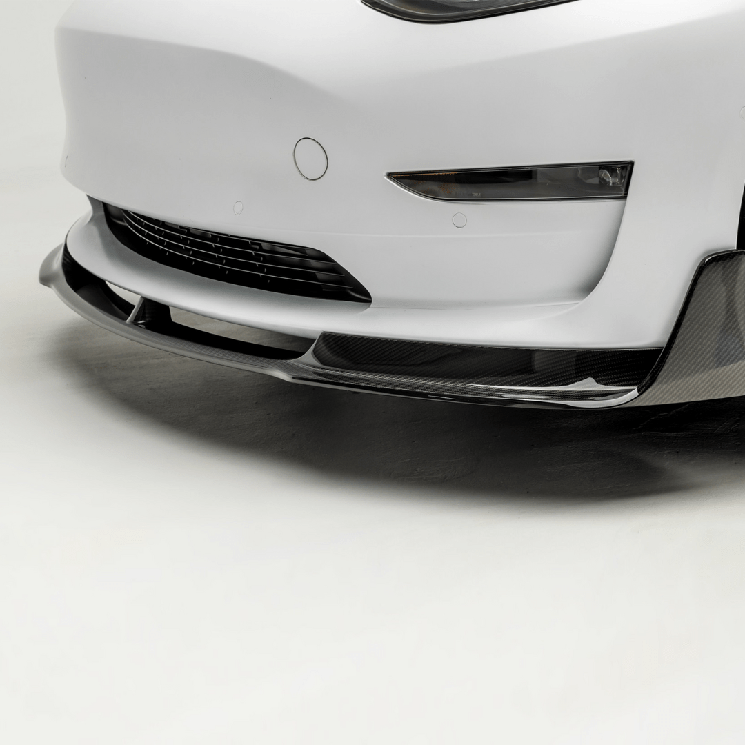 Tesla Model 3 Volta Aero Front Spoiler by Vorsteiner - AUTOID - Front Lips & Splitters - Vorsteiner