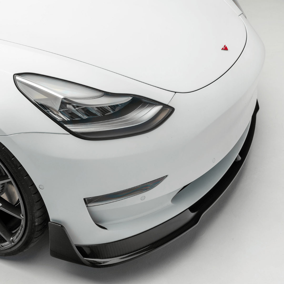 Tesla Model 3 Volta Aero Front Spoiler by Vorsteiner - AUTOID - Front Lips & Splitters - Vorsteiner