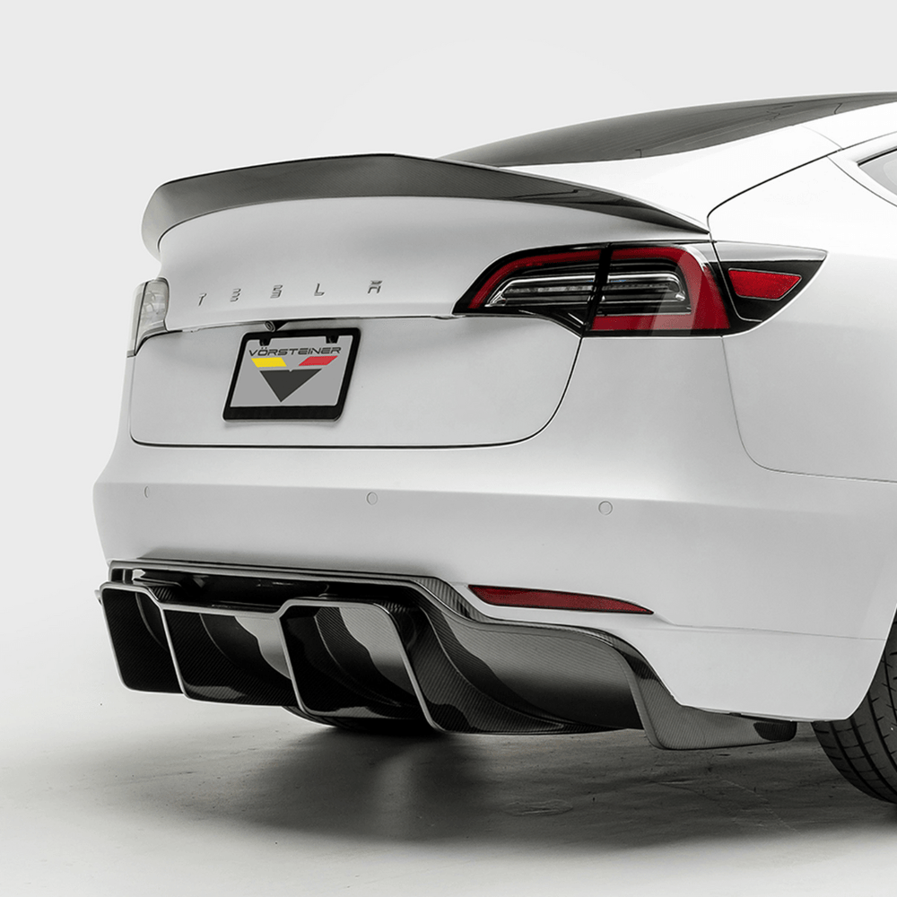 Tesla Model 3 Volta Aero Rear Diffuser by Vorsteiner - AUTOID - Rear Diffusers - Vorsteiner
