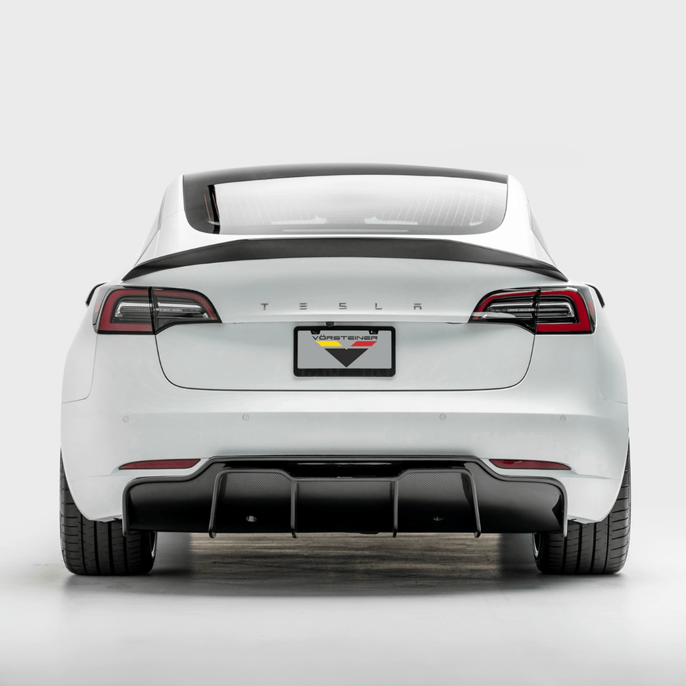 Tesla Model 3 Volta Aero Rear Diffuser by Vorsteiner - AUTOID - Rear Diffusers - Vorsteiner
