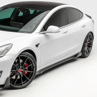 Tesla Model 3 Volta Aero Side Skirt by Vorsteiner - AUTOID - Side Skirts & Winglets - Vorsteiner