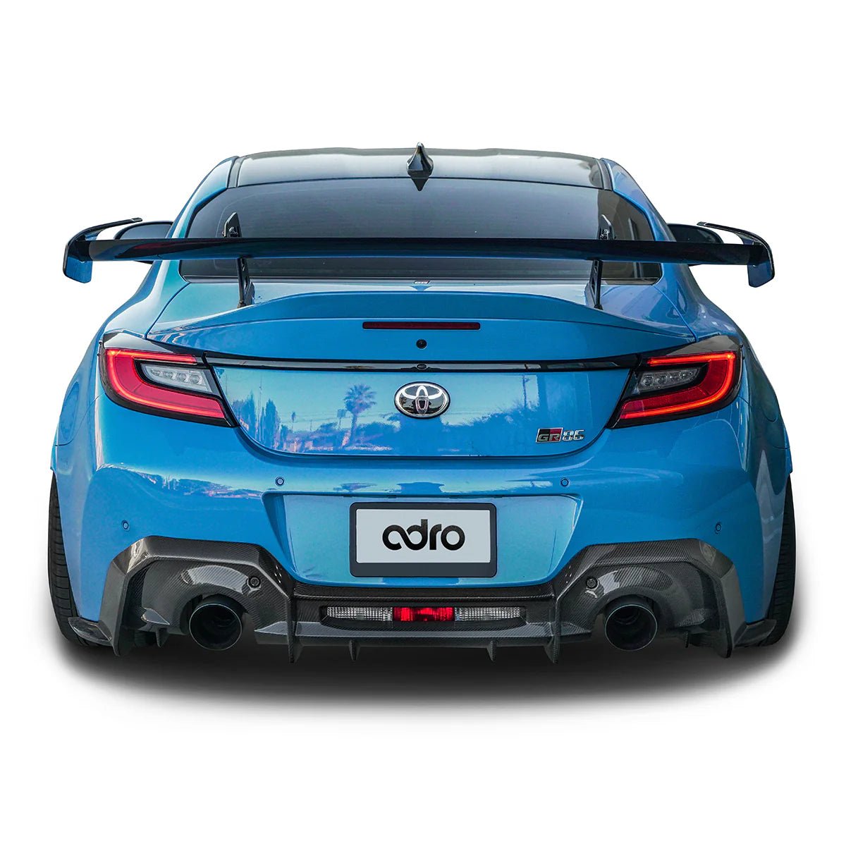 Toyota GR86 & Subaru BRZ Pre - Preg Carbon Fibre Swan Neck AT - R Rear Wing by Adro (2022+) - AUTOID - Rear Wings - Adro