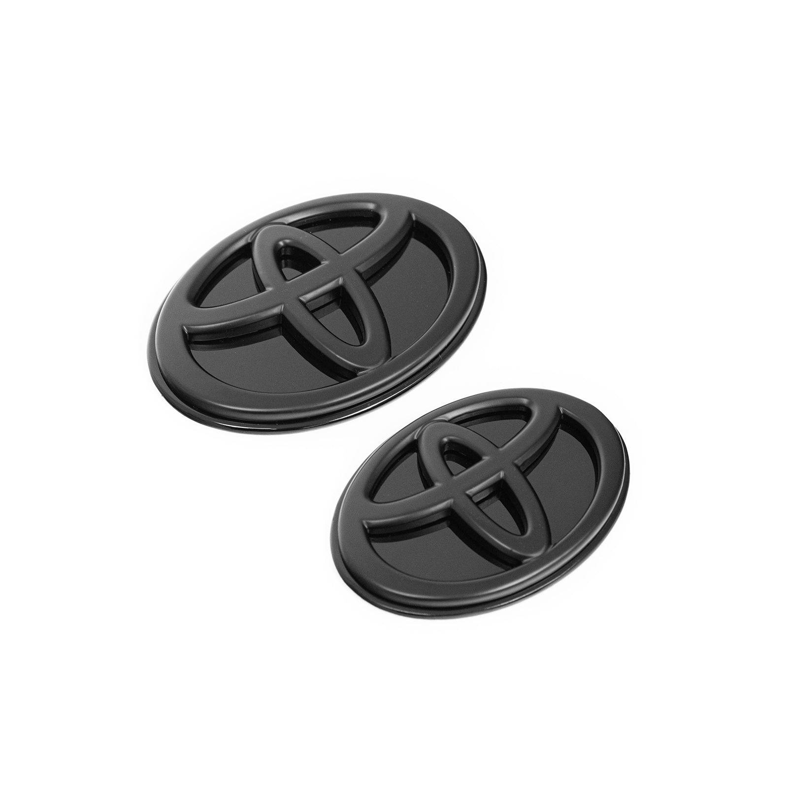 Toyota Supra A90 Mk5 Front & Rear Satin Black Emblem Badges (2019+)