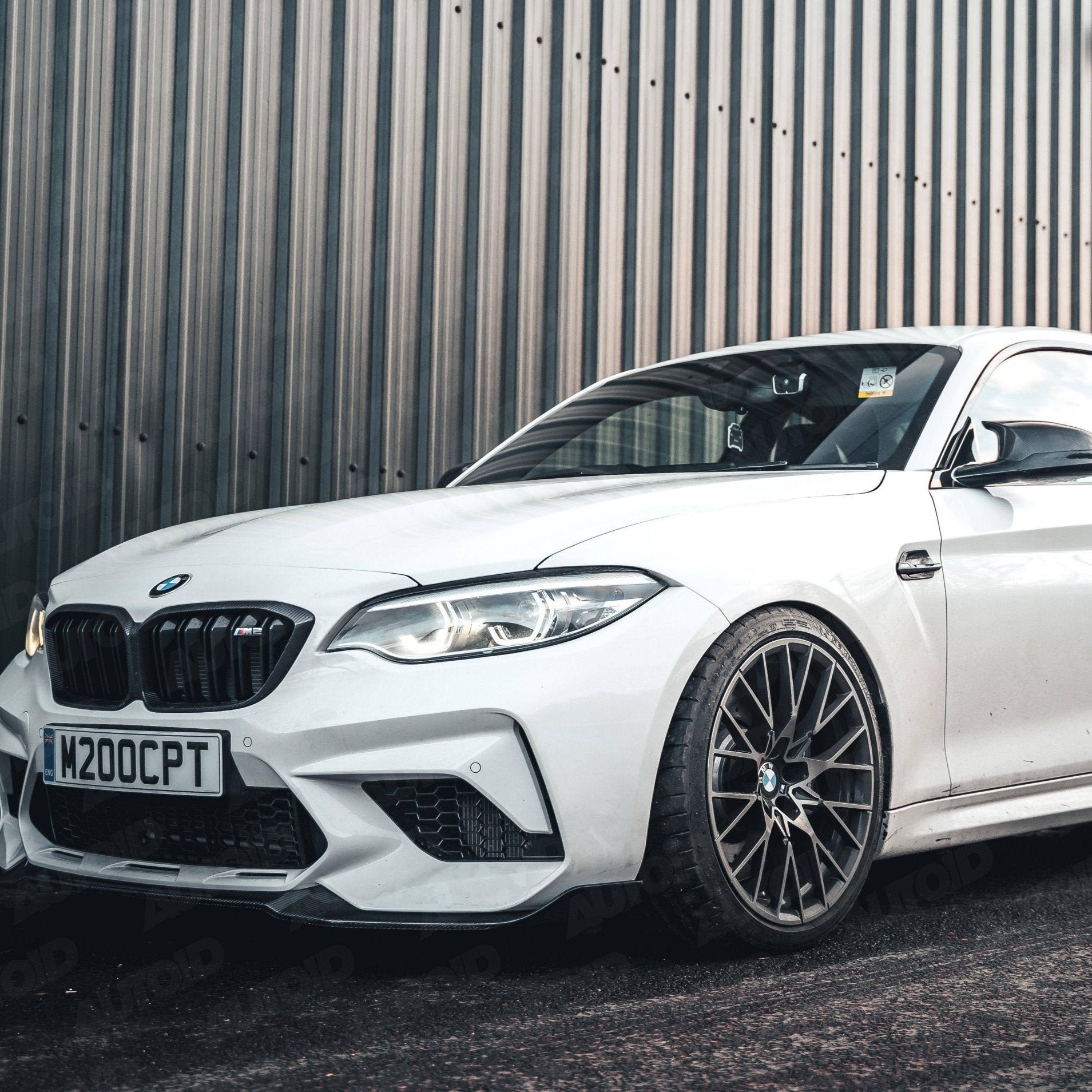 TRE Pre - preg Carbon Fibre CS Front Splitter for BMW M2 Competition (2018 - 2021, F87) - AUTOID - Front Lips & Splitters - TRE