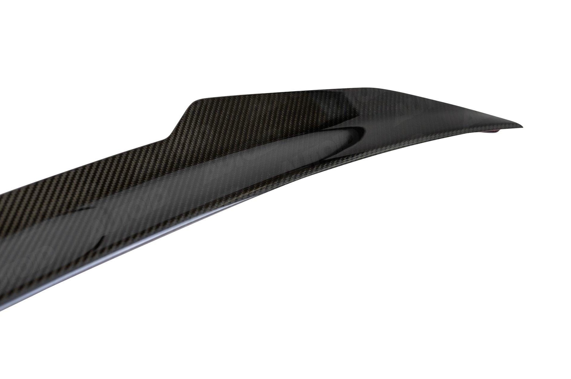 TRE Pre - Preg Carbon Fibre Ducktail Rear Spoiler for Audi RS3 Saloon (2017 - 2020, 8V LCI) - AUTOID - Rear Spoilers - TRE