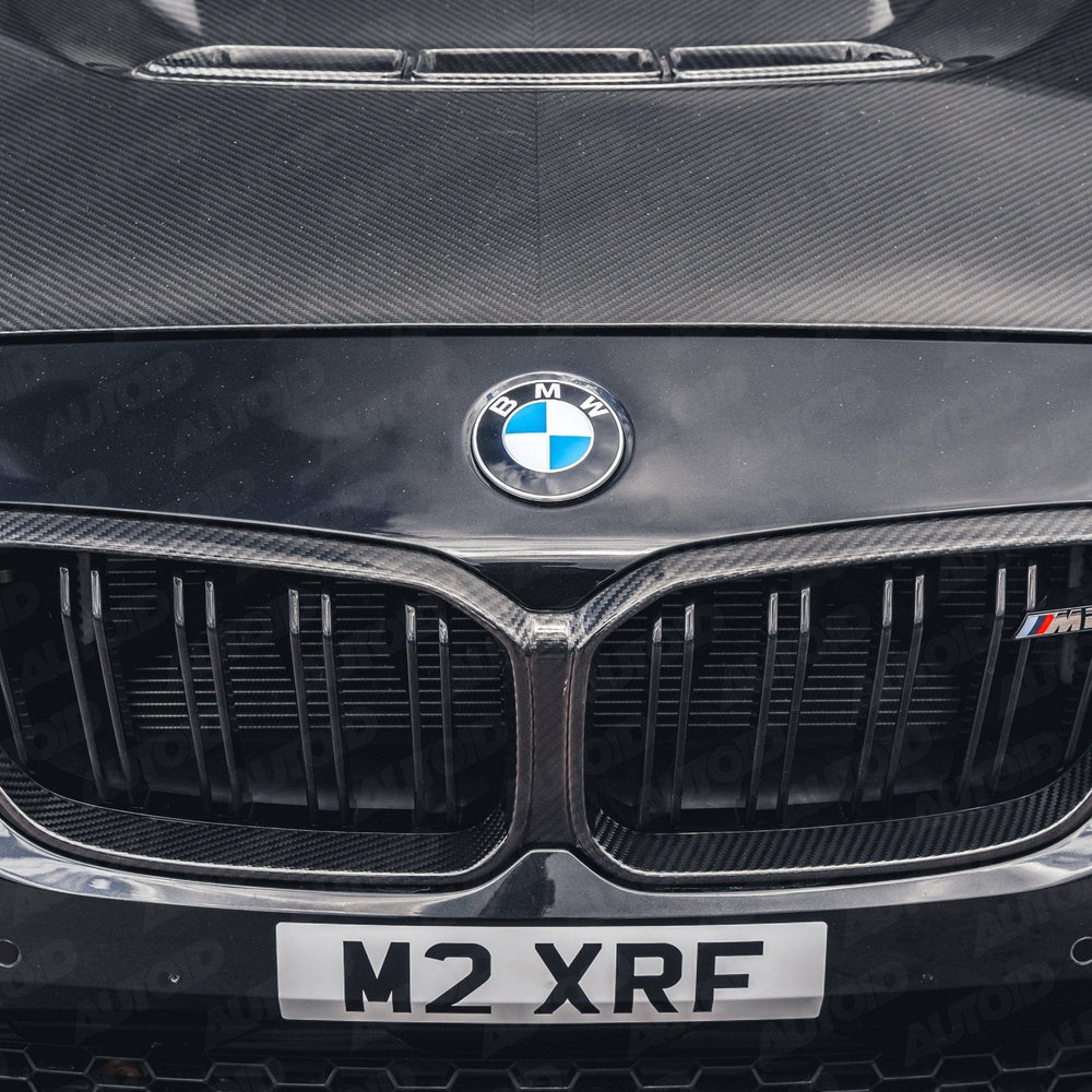 TRE Pre - preg Carbon Fibre Kidney Grille Surround for BMW M2 Competition (2018 - 2021, F87) - AUTOID - Front Grille - TRE