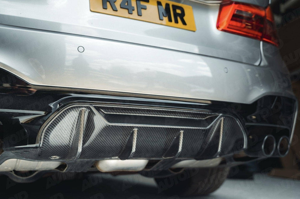 TRE Pre - preg Carbon Fibre Performance Rear Diffuser for BMW M5 (2017+, F90) - AUTOID - Rear Diffusers - TRE