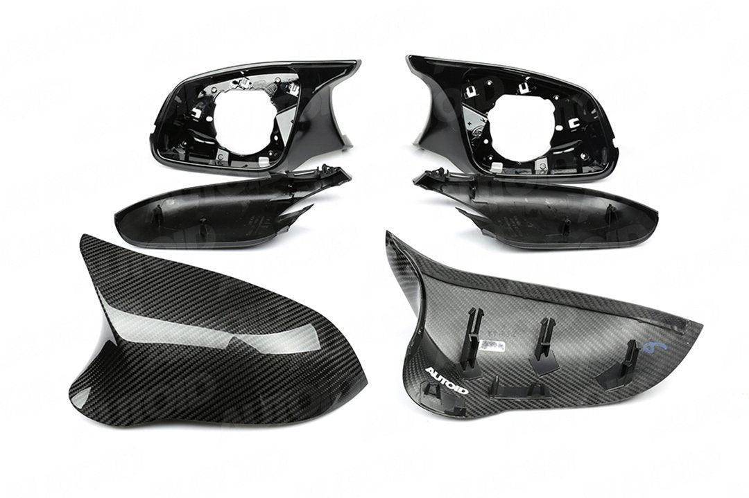 TRE Pre-preg Carbon Fibre M Style Wing Mirror Unit for BMW (2012-2019, F20 F21 F22 F30 F32 F87), Mirror Covers, TRE - AUTOID | Premium Automotive Accessories
