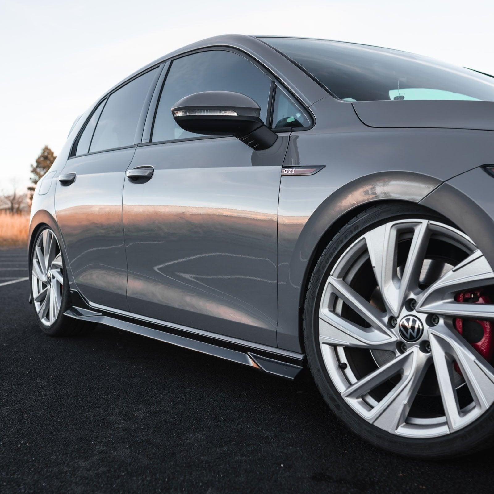 VW Golf, Golf GTI & Golf R Mk8 EVO - 1 Gloss Black Side Skirts by ZAERO (2020+) - AUTOID - Side Skirts & Winglets - Zaero Design