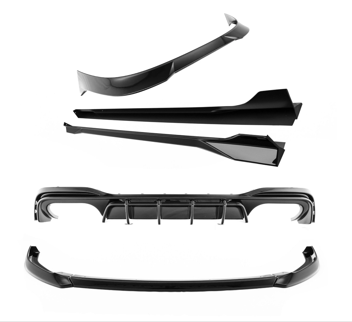 Kit carrosserie noir brillant VW Golf R Mk8.5 par ZAERO (2024+)