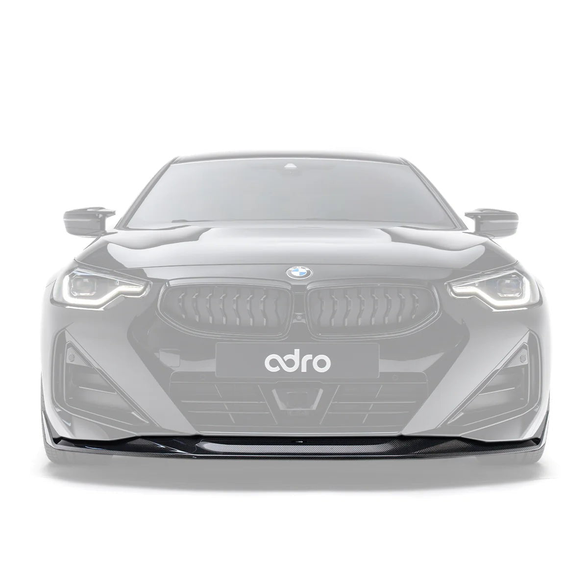 ADRO carbon fibre front splitter for BMW G42 M240i and 230i M Sport - catalogue product shot