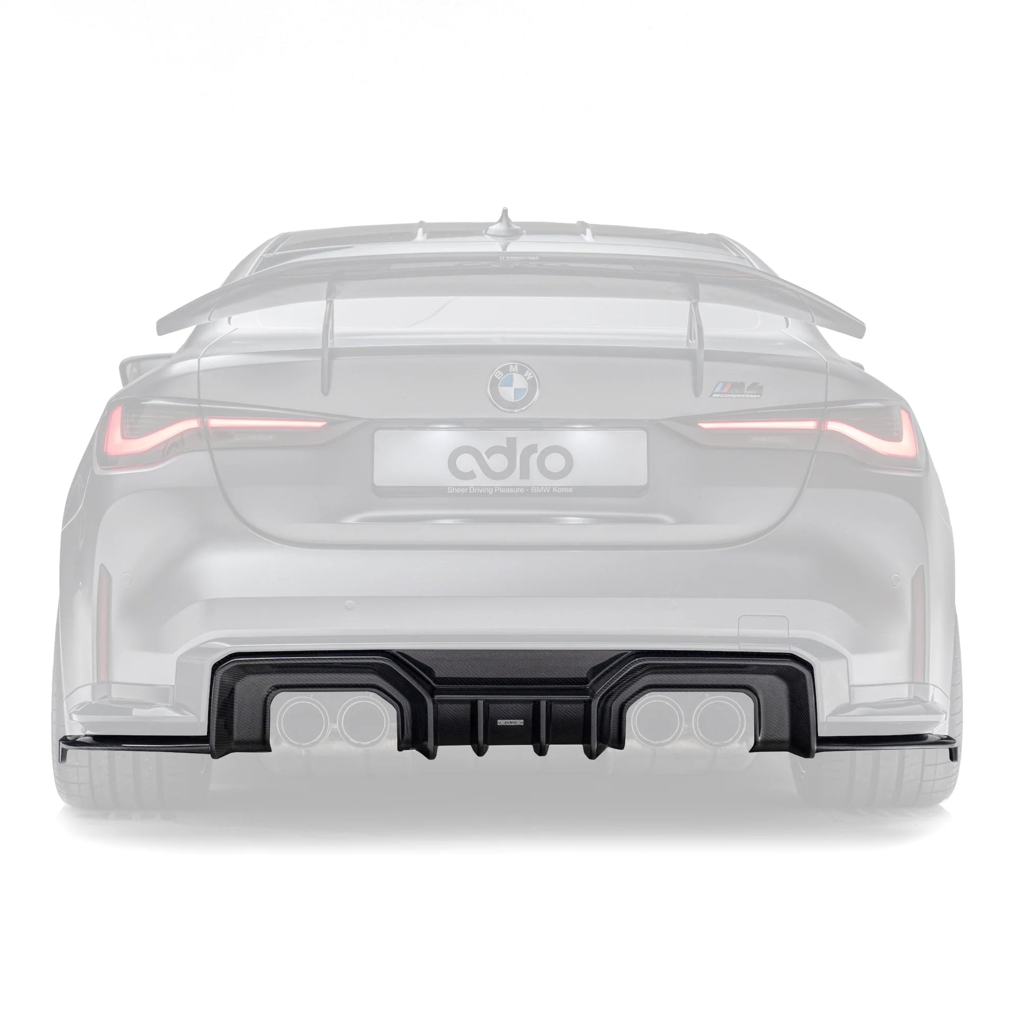 Diffuseur arrière en fibre de carbone sèche pour BMW M3 G80 G81 et M4 G82 G83 par Adro (2021+)