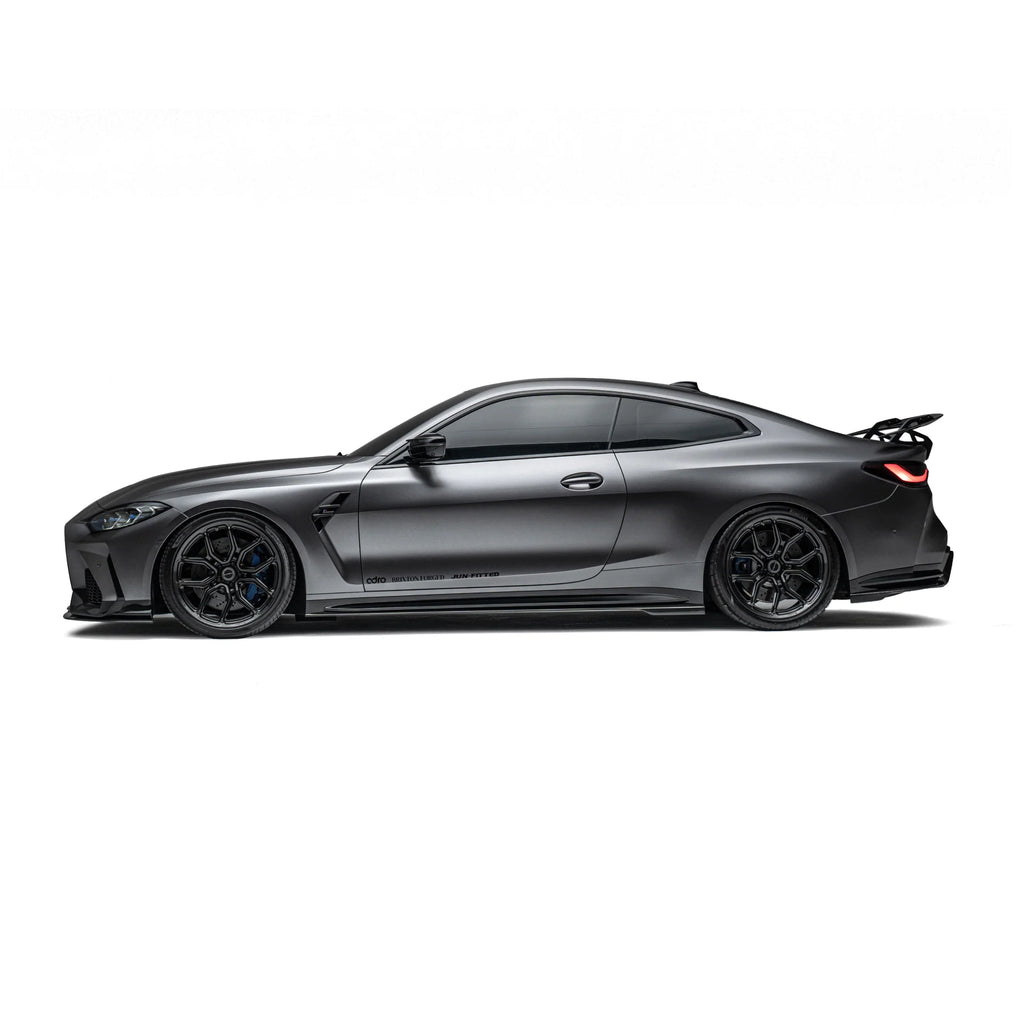 Faldones laterales de fibra de carbono seca de longitud completa para BMW M3 G80 G81 y M4 G82 G83 por Adro (2021+)