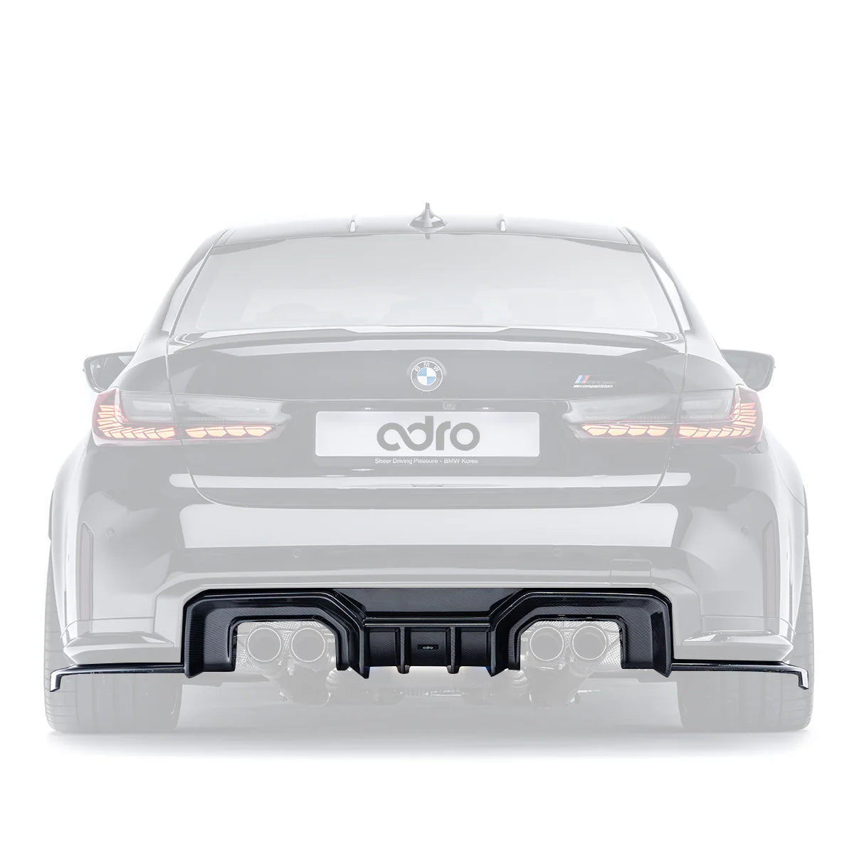 BMW M3 G80 G81 & M4 G82 G83 Dry Carbon Fibre Rear Diffuser by Adro (2021+)