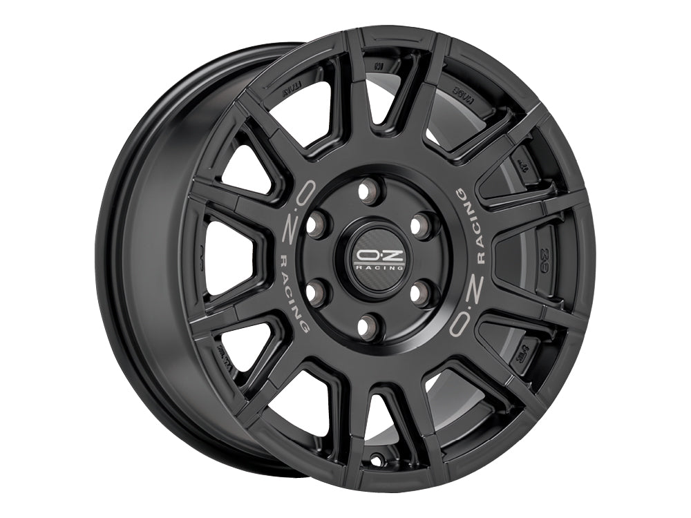 OZ Racing Rally Legend Alloy Wheel - Matt Black + Dark Lettering