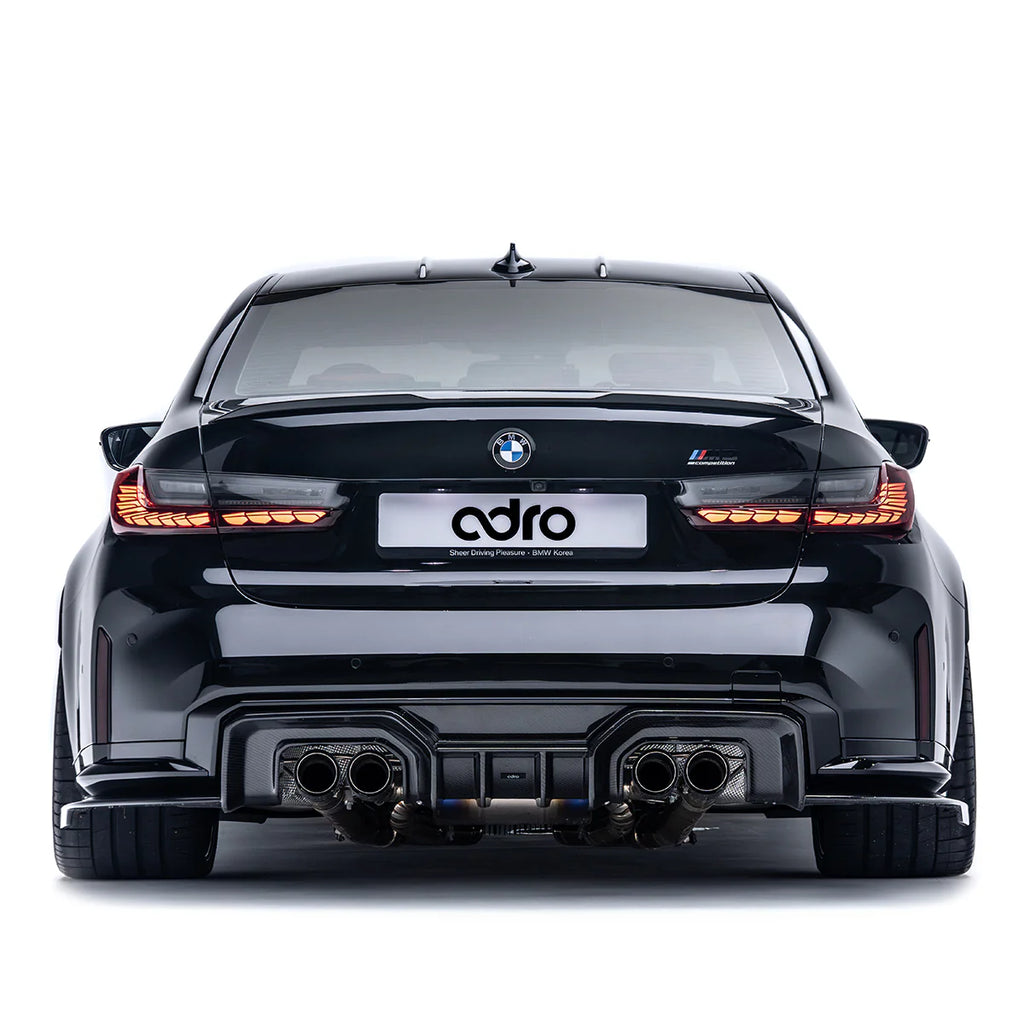 BMW M3 G80 G81 & M4 G82 G83 Trockener Kohlefaser-Heckdiffusor von Adro (2021+)