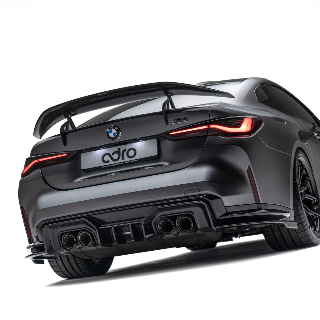 BMW M4 G82 Dry Carbon Fibre Swan Neck Rear Wing by Adro (2021+)