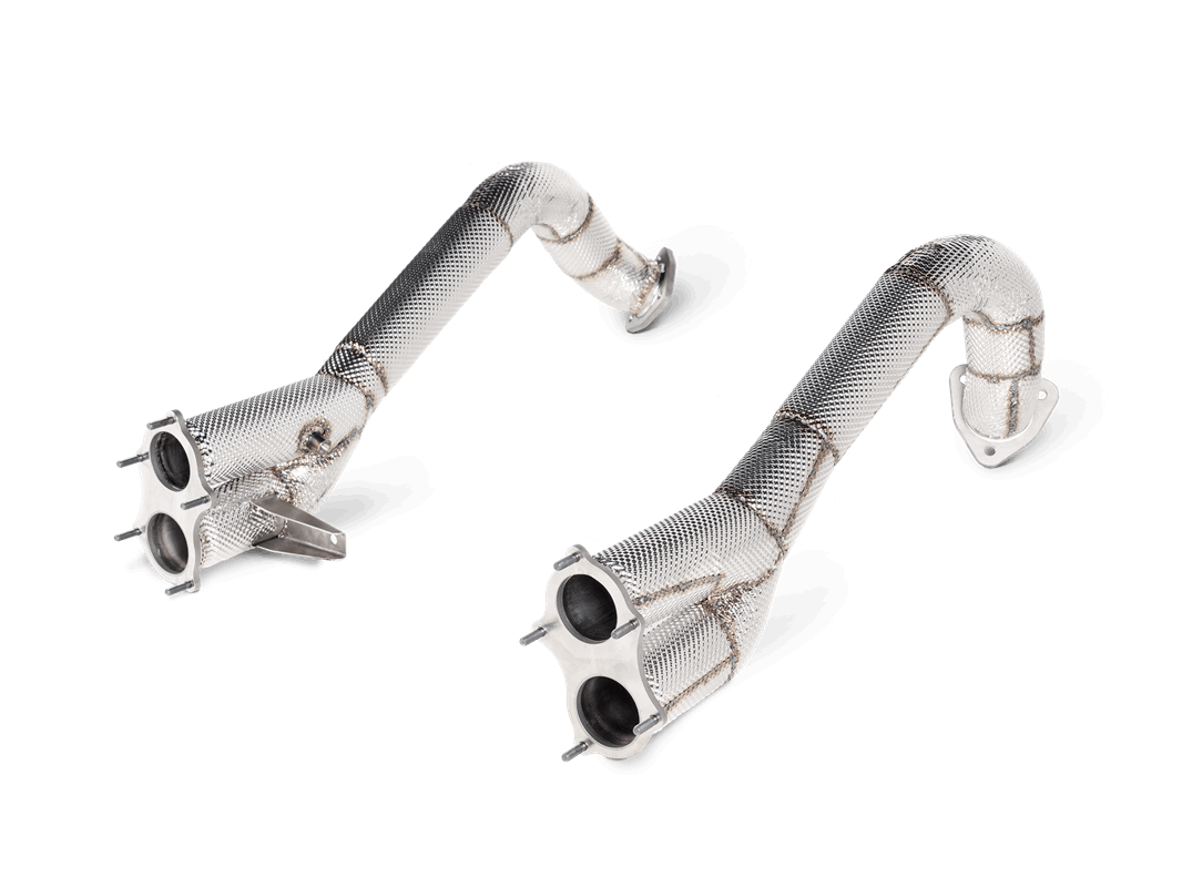 Akrapovic Porsche 718 Cayman GT4, GTS 4.0 & Boxster GTS 4.0 Link Pipe Set by Akrapovic  Exhaust System  AUTOID®  