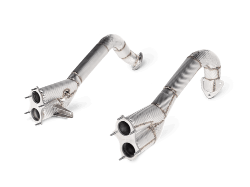 Akrapovic Porsche 718 Cayman GT4, GTS 4.0 & Boxster GTS 4.0 Link Pipe Set by Akrapovic  Exhaust System  AUTOID®  