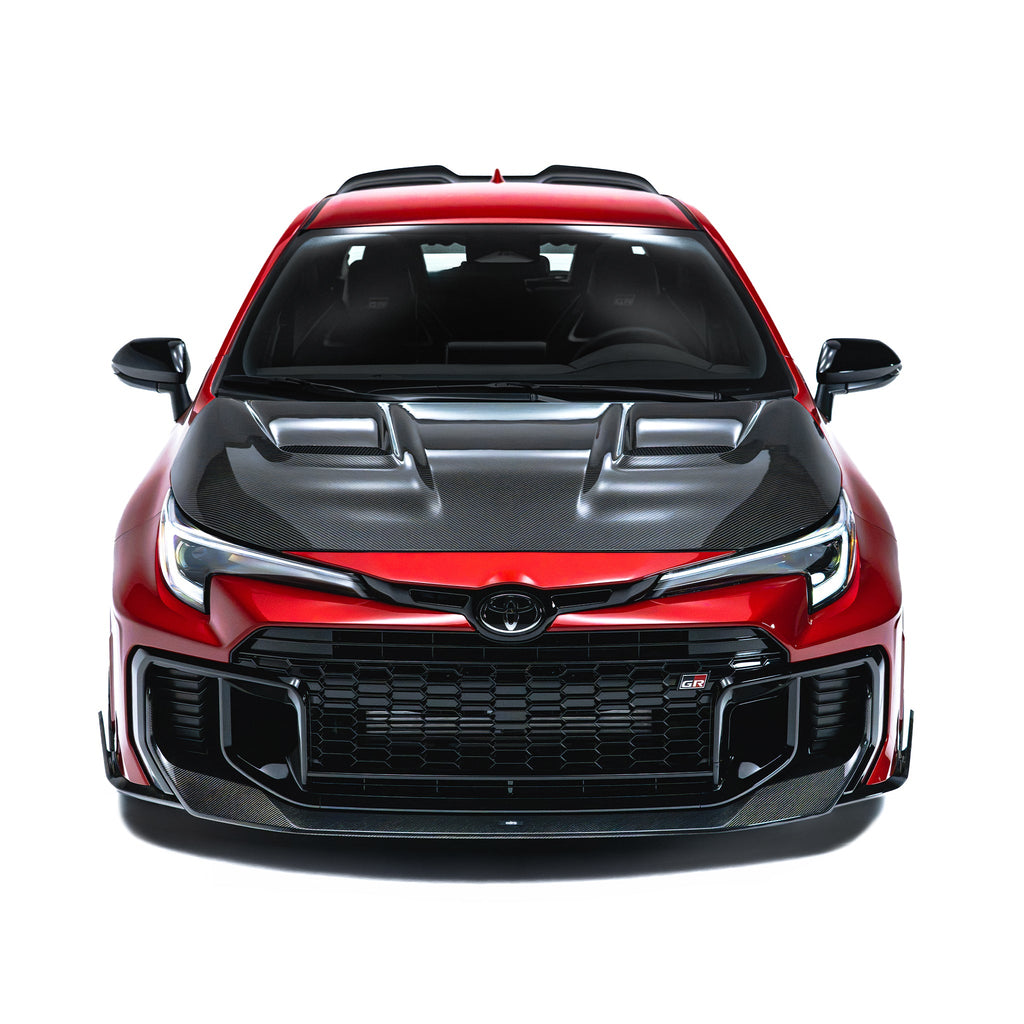 Toyota GR Corolla Pre-preg Carbon Fibre Rear Spoiler by Adro — full kit