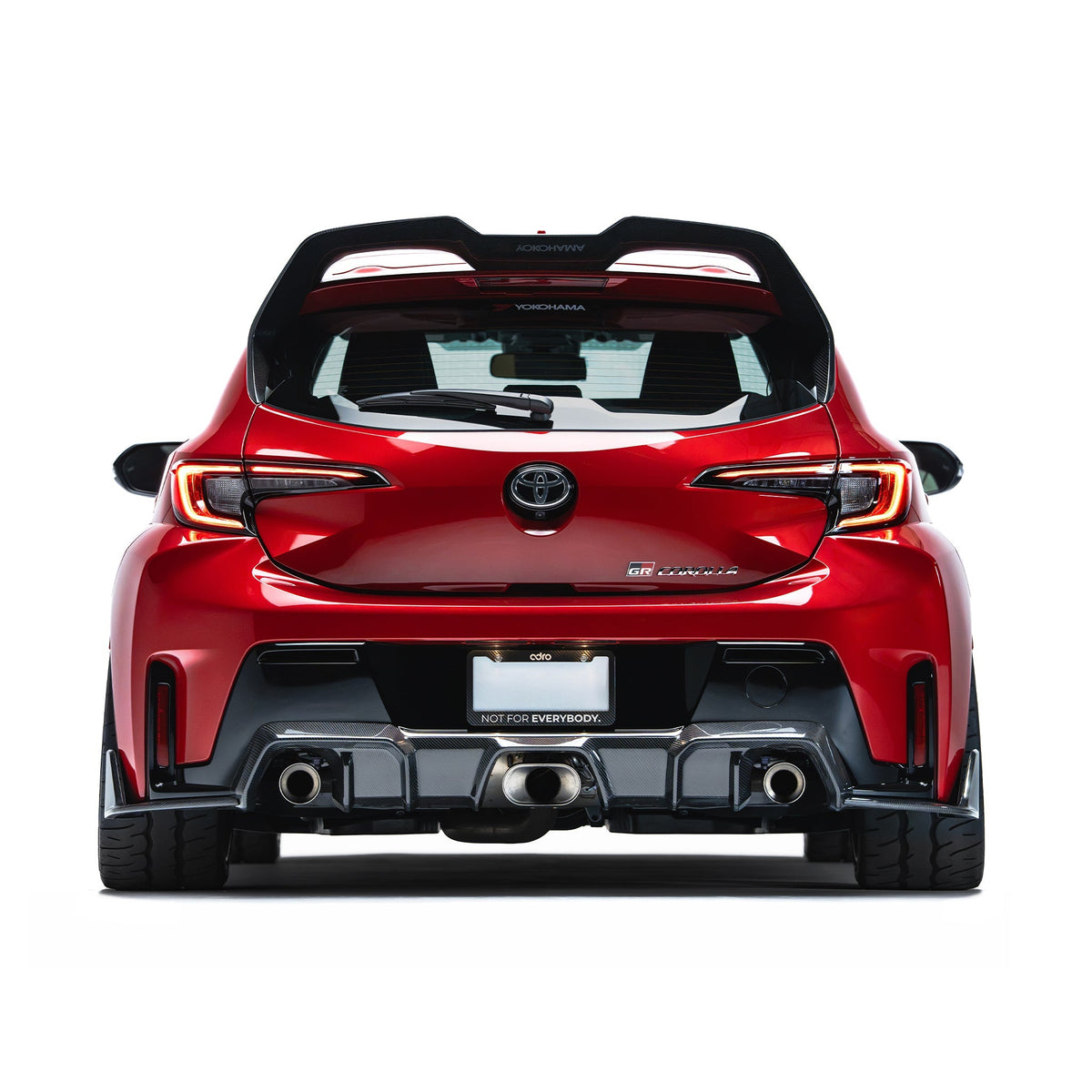 Toyota GR Corolla Pre-preg Carbon Fibre Rear Spoiler by Adro — install