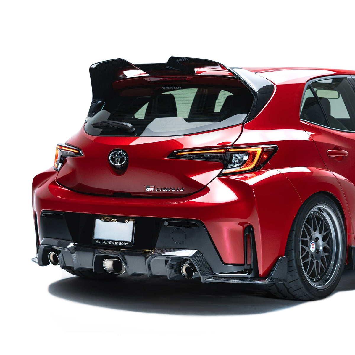 Toyota GR Corolla Carbon Fibre Rear Diffuser by Adro — detail