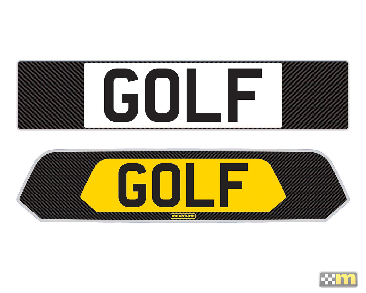 Mountune Bespoke Number Plates Golf Mk7