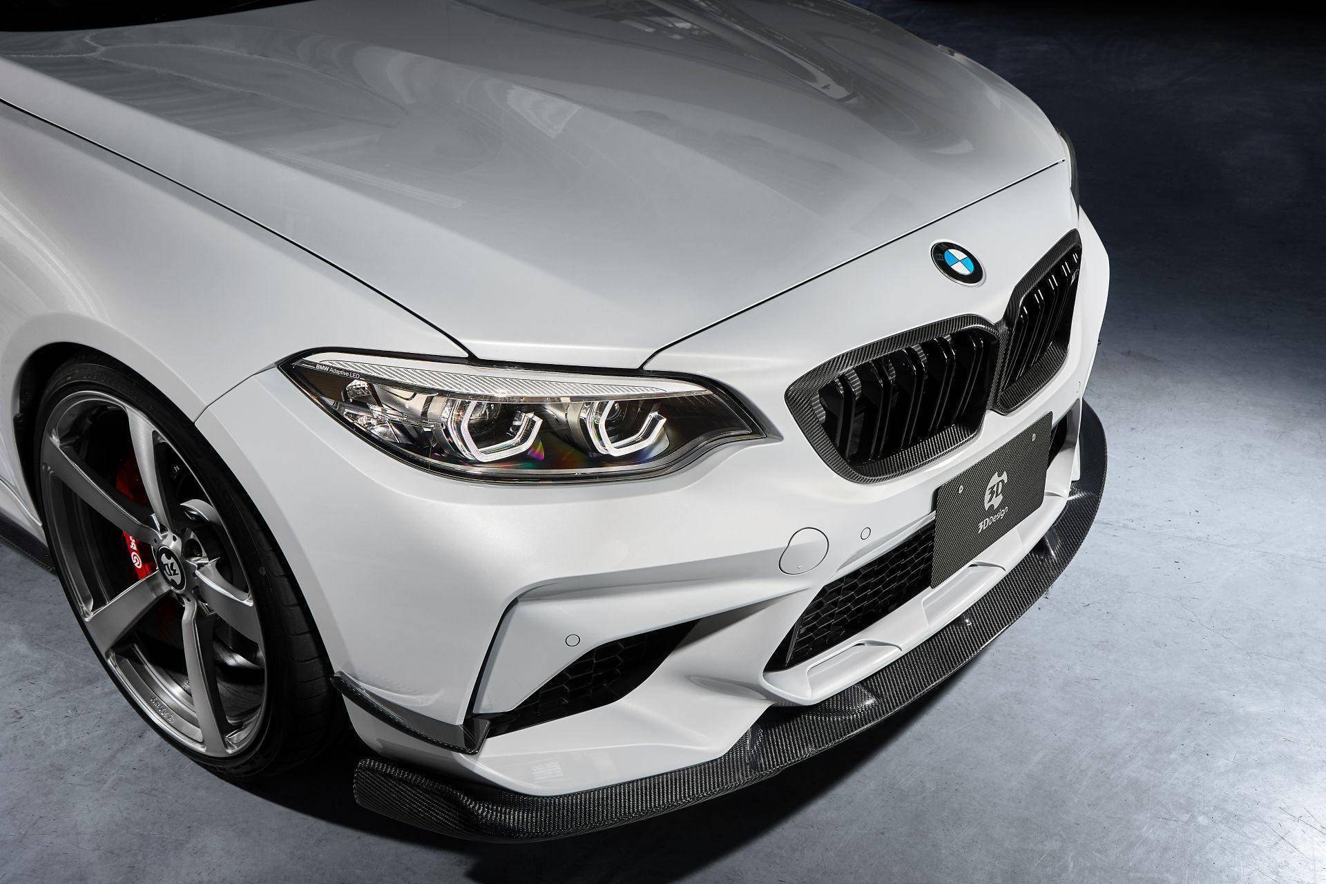 3DDesign Carbon Fibre Bumper Attachments for BMW M2 Competition (2018 - 2021, F87) - AUTOID - Bumper Inserts & Trim - 3DDesign