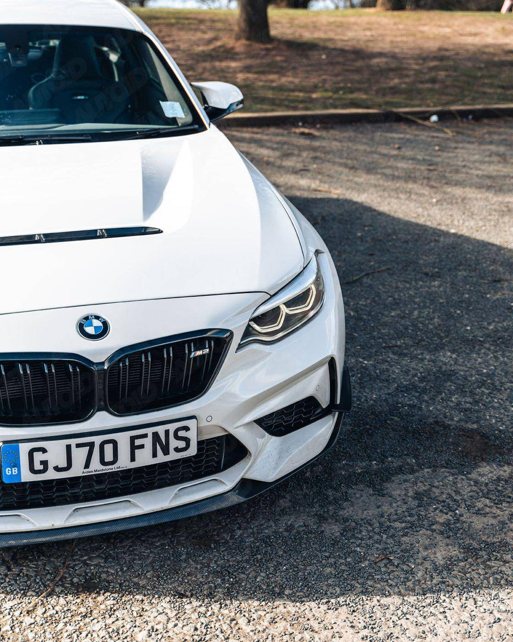 3DDesign Carbon Fibre Bumper Attachments for BMW M2 Competition (2018-2021, F87) - AUTOID® - Bumper Inserts & Trim - 3DDesign
