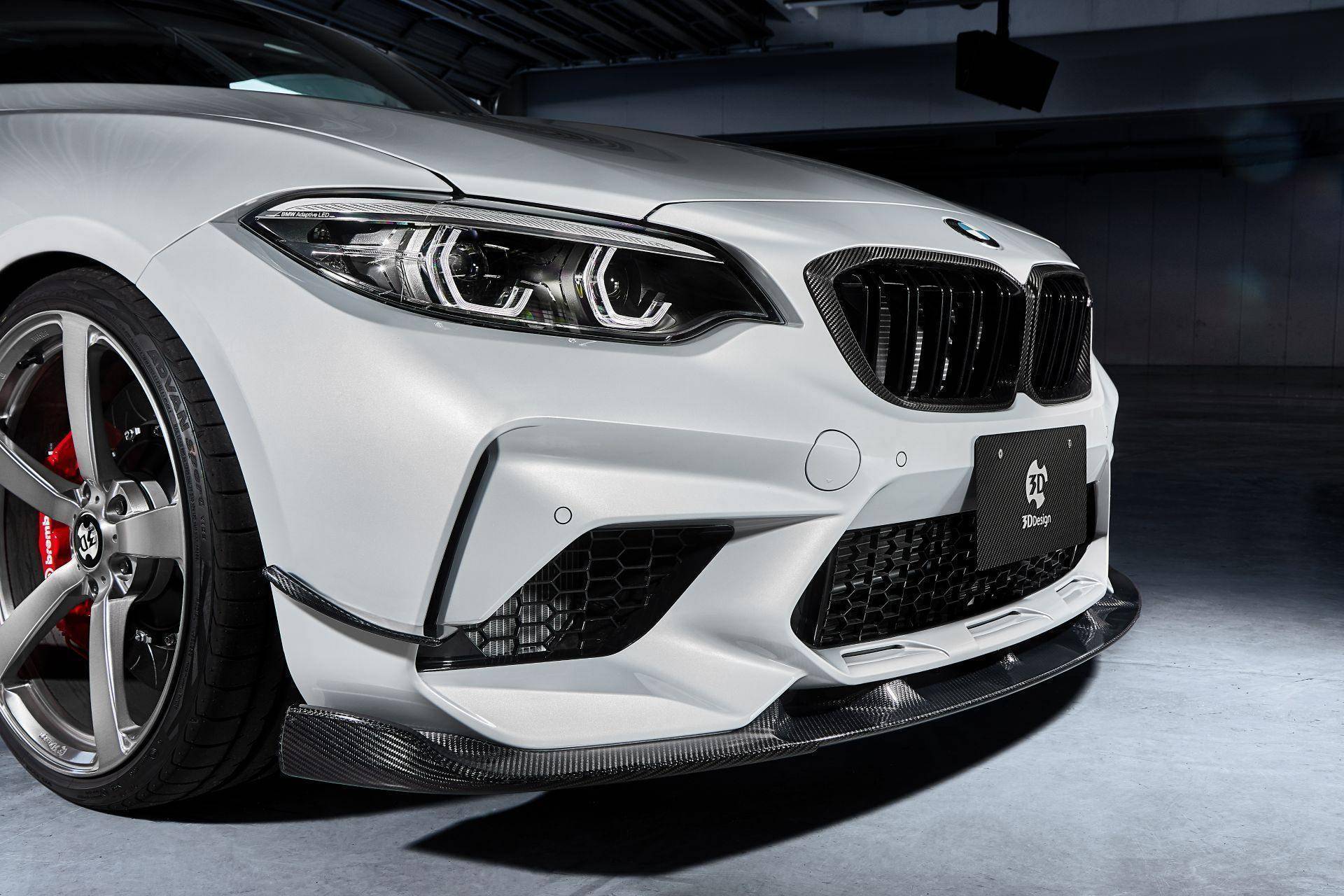 3DDesign Carbon Fibre Bumper Attachments for BMW M2 Competition (2018-2021, F87) - AUTOID® - Bumper Inserts & Trim - 3DDesign