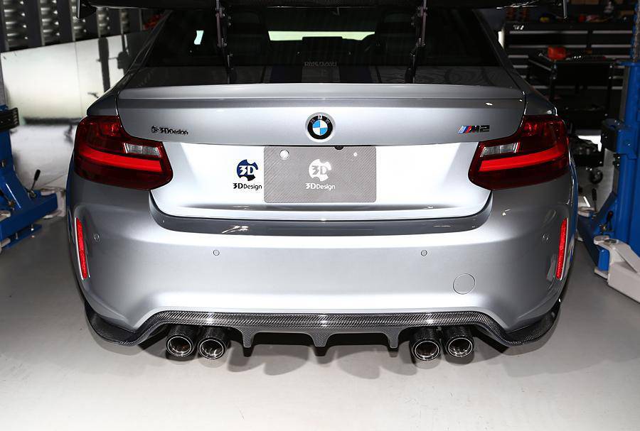 3DDesign Carbon Fibre Exhaust Tips for BMW M2, M3 & M4 (2014-2021, F87 F80 F82) - AUTOID® - Exhaust Tips - 3DDesign