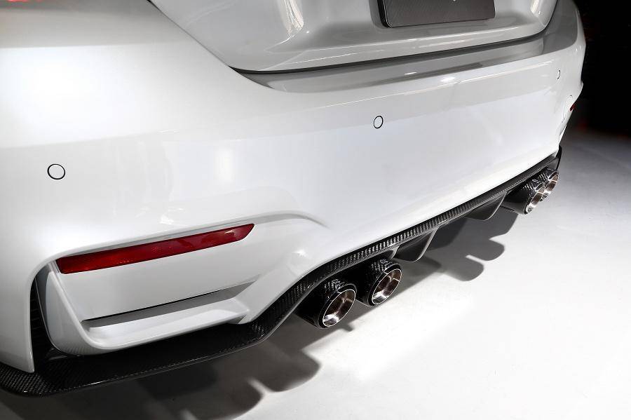 3DDesign Carbon Fibre Exhaust Tips for BMW M2, M3 & M4 (2014-2021, F87 F80 F82) - AUTOID® - Exhaust Tips - 3DDesign