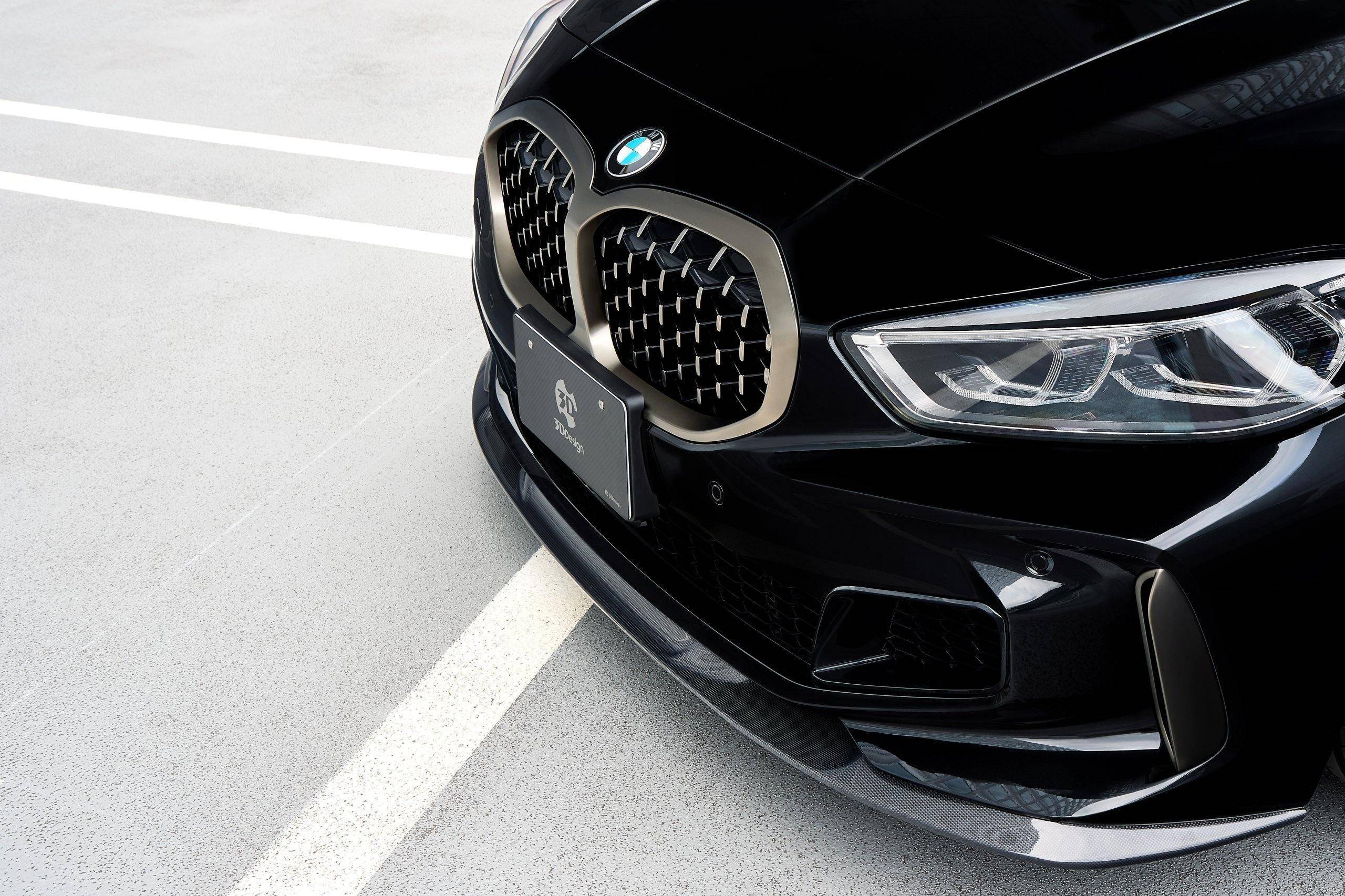 3DDesign Carbon Fibre Front Splitter for BMW 1 Series & M135i (2019+, F40), Front Lips & Splitters, 3DDesign - AUTOID | Premium Automotive Accessories