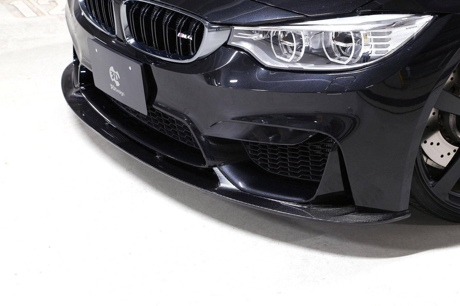 3DDesign Carbon Fibre Front Splitter for BMW M3 & M4 (2014-2020, F80 F82)