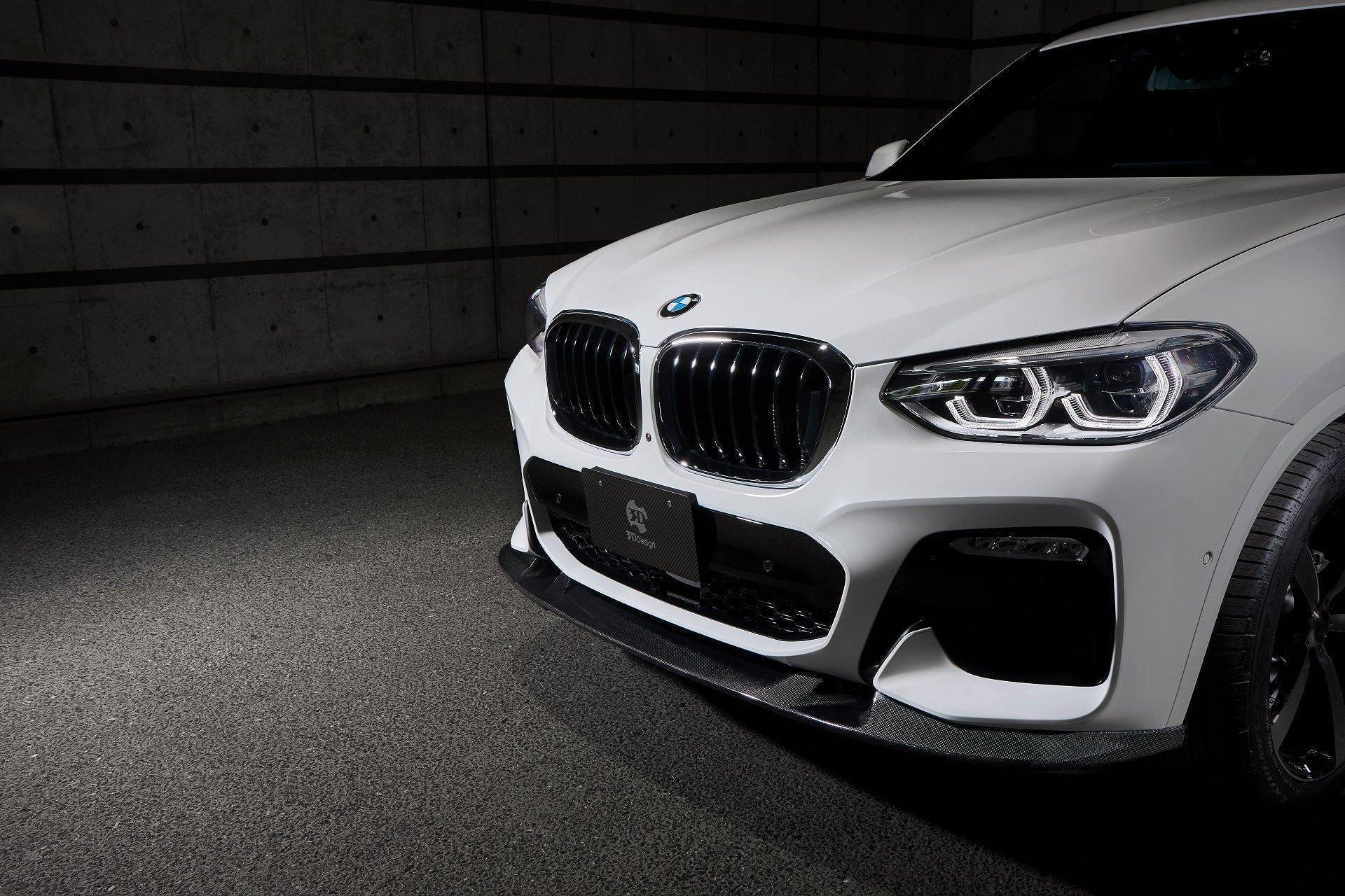 BMW G01 X3 Pre-LCI 3D Style Carbon Fiber Front Lip