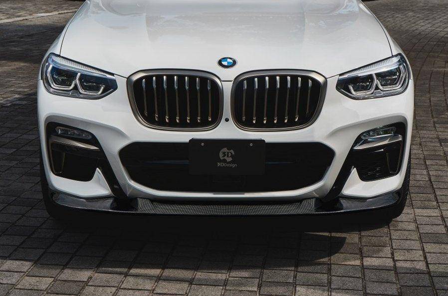 3DDesign Carbon Fibre Front Splitter for BMW X4 (2018+, G02), Front Lips & Splitters, 3DDesign - AUTOID | Premium Automotive Accessories