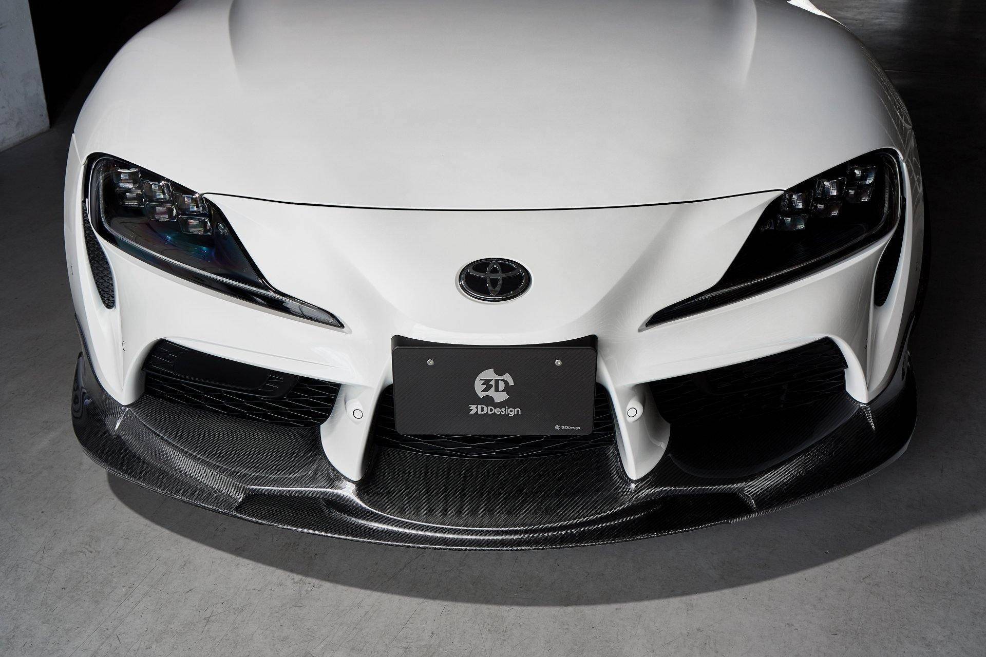 3DDesign Carbon Fibre Front Splitter for Toyota Supra (2019+, J29), Front Lips & Splitters, 3DDesign - AUTOID | Premium Automotive Accessories