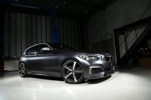3DDesign Carbon Fibre Front Splitter for BMW 1 Series LCI (2015-2019, F20) - AUTOID® - Front Lips & Splitters - 3DDesign